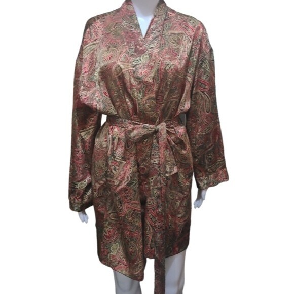 Victoria's Secret Vintage Paisley Print Robe - Picture 7 of 8